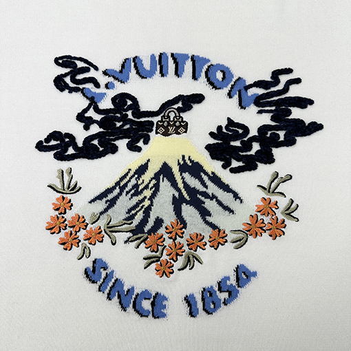ルイヴィトンスーパーコピー Nigo コラボレーションシリーズ限定刺繍ニット半袖Tシャツ