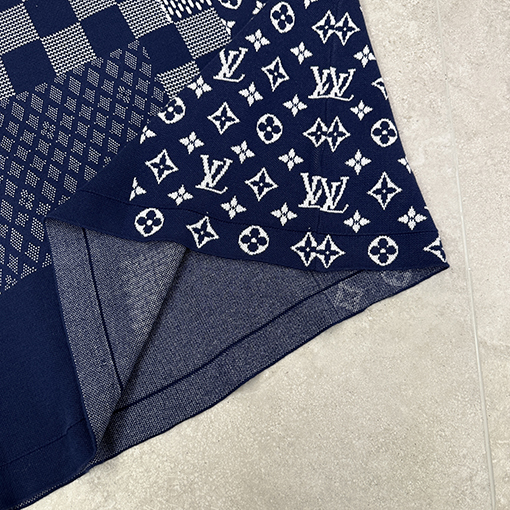ルイヴィトン ファッションクラシックチェック柄ニット半袖Tシャツ