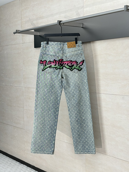 ルイヴィトンコピー 新しい炎のジャカードジーンズ