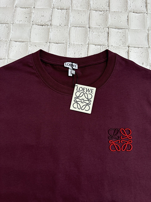 ロエベコピー 新しい刺繍綿半袖Tシャツ