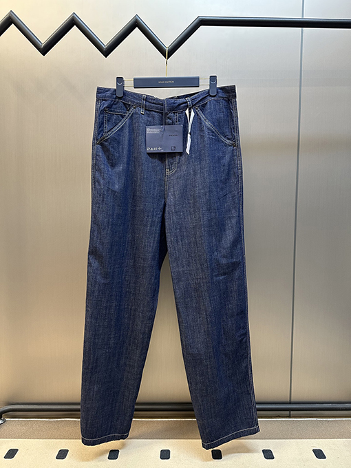 プラダ ファッション無地ジッパーストレートジーンズ