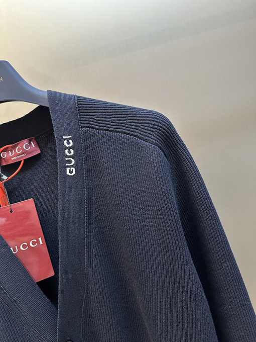 グッチ Gucci インレイニットカーディガン