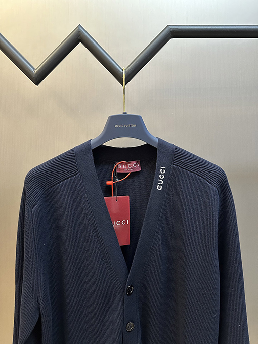 グッチ Gucci インレイニットカーディガン