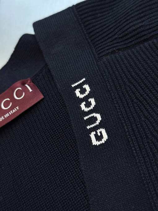 グッチ Gucci インレイニットカーディガン