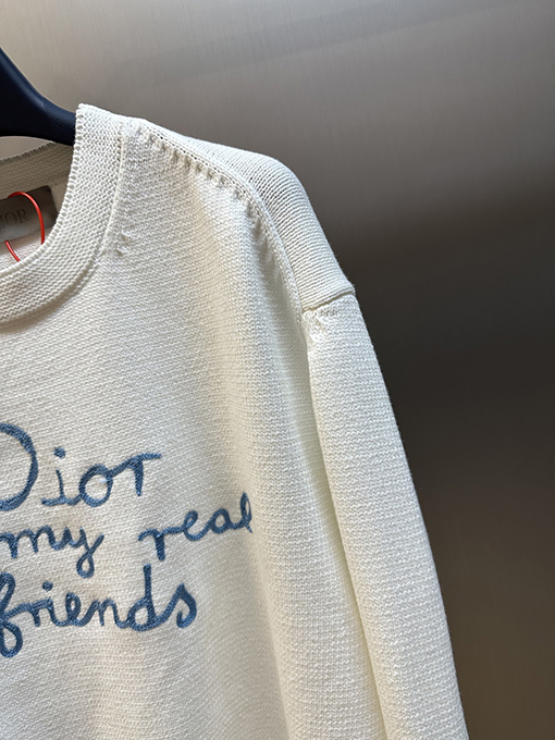 ディオールスーパーコピー Dior For My Real Friends 刺繍ニット長袖セーター