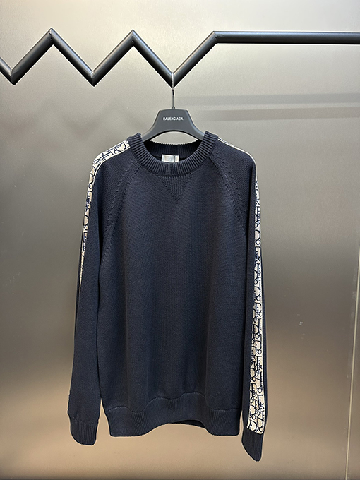 ディオール Dior ファッションスリーブリボンジャカードセーター