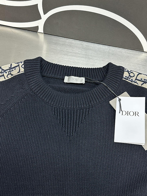 ディオール Dior ファッションスリーブリボンジャカードセーター