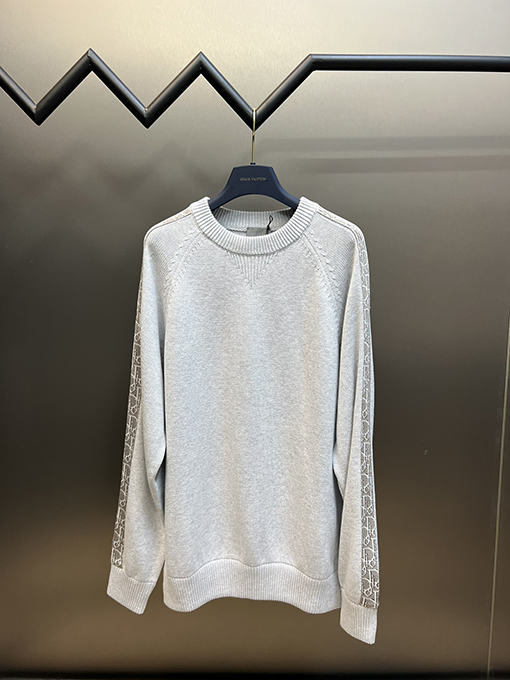 ディオール Dior ファッションスリーブリボンジャカードセーター