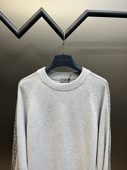 ディオール Dior ファッションスリーブリボンジャカードセーター