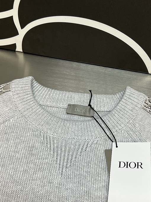 ディオール Dior ファッションスリーブリボンジャカードセーター