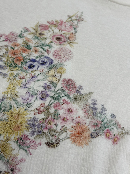 ディオール ファッション五芒星花柄半袖Tシャツ