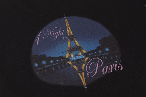 ヴェトモンスーパーコピー デジタルプリント鉄塔夜景半袖Tシャツ