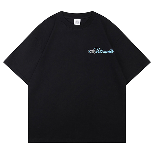 ヴェトモン ファッションフォームプリントロゴ文字半袖Tシャツ