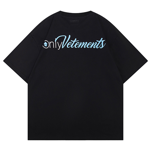 ヴェトモン ファッションフォームプリントロゴ文字半袖Tシャツ