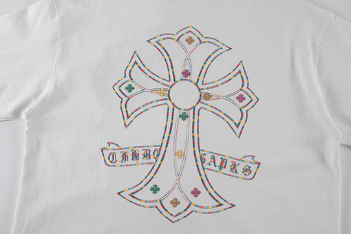 クロムハーツ 新しい刺繍ハードウェア半袖Tシャツ