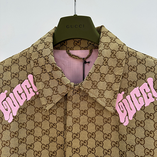 グッチ ファッション刺繍キャンバスコート