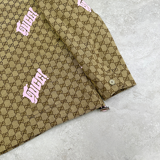 グッチ ファッション刺繍キャンバスコート