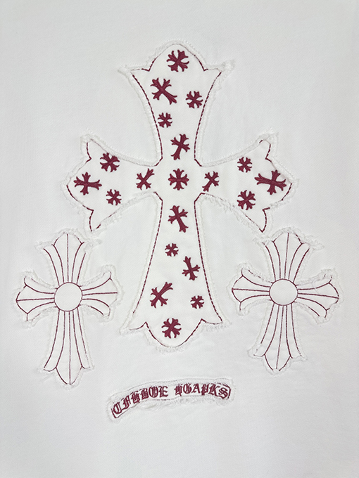 クロムハーツスーパーコピー 新しい布刺繍レーザー焼き花カップルパーカー