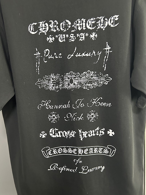 クロムハーツ レンガキャビネットプリントロゴ半袖Tシャツ