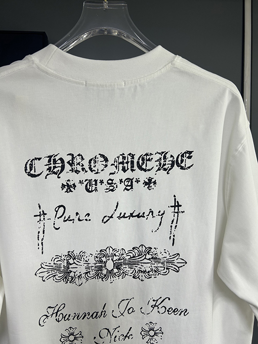 クロムハーツ レンガキャビネットプリントロゴ半袖Tシャツ