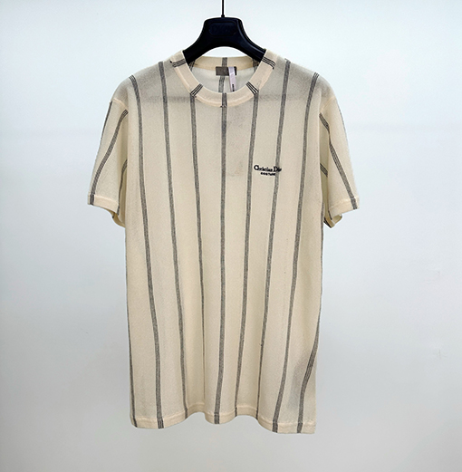 ディオールコピー ストライプニット半袖Tシャツ