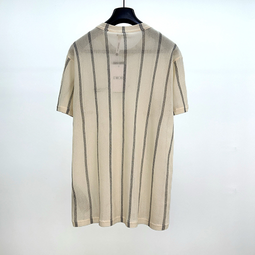 ディオールコピー ストライプニット半袖Tシャツ