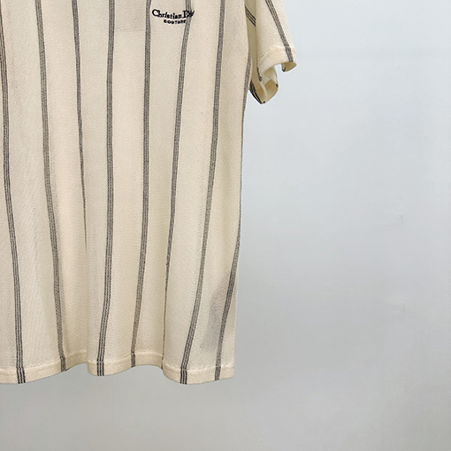 ディオールコピー ストライプニット半袖Tシャツ