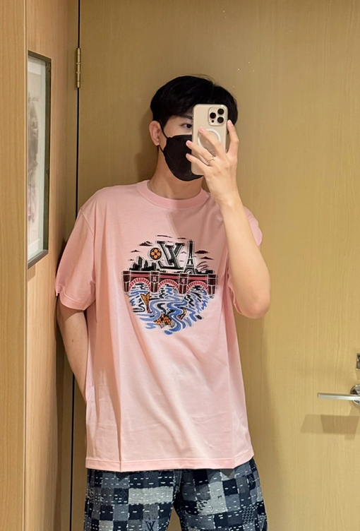 ルイヴィトン Nigo コラボレーションプリント半袖Tシャツ