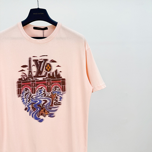 ルイヴィトン Nigo コラボレーションプリント半袖Tシャツ