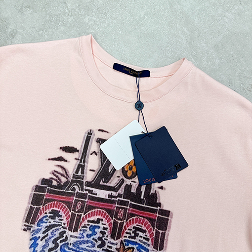 ルイヴィトン Nigo コラボレーションプリント半袖Tシャツ