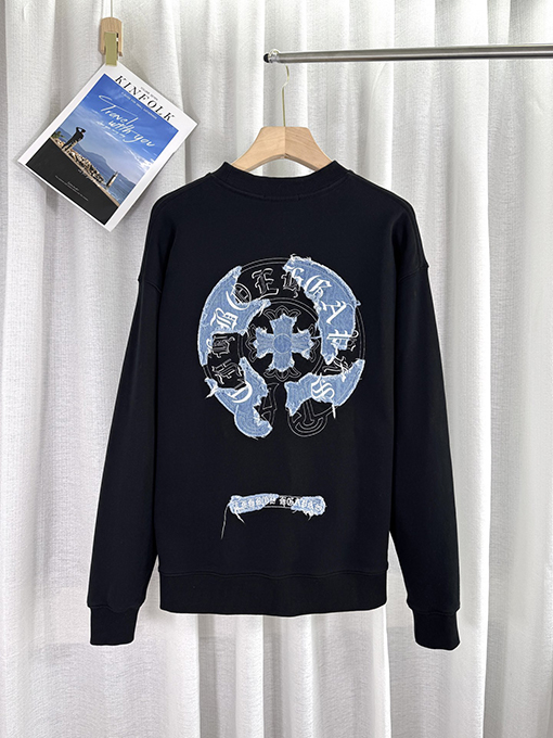 クロムハーツ パッチ刺繍古いカップルパーカー
