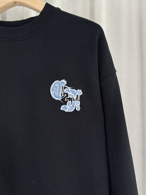 クロムハーツ パッチ刺繍古いカップルパーカー