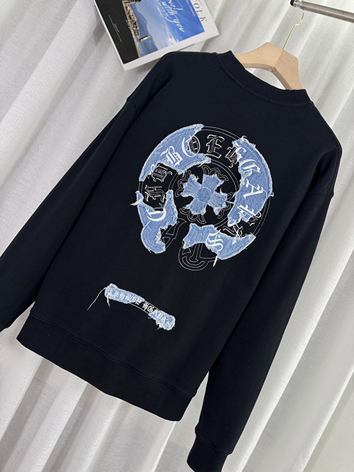 クロムハーツ パッチ刺繍古いカップルパーカー