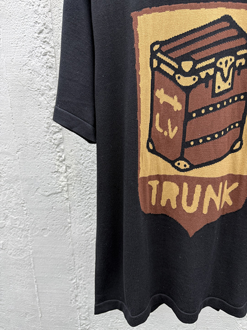 ルイヴィトン コラボハードケースジャカードニット半袖Tシャツ