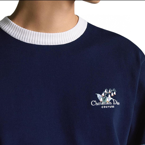 ディオール スズラン刺繍半袖Tシャツ