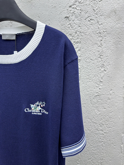 ディオール スズラン刺繍半袖Tシャツ