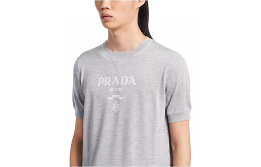 プラダ ジャカードウール半袖Tシャツ