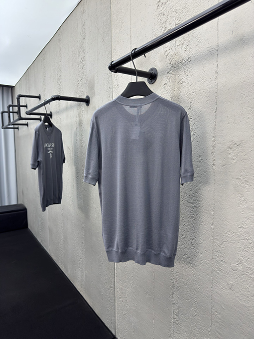 プラダ ジャカードウール半袖Tシャツ