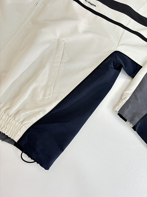 バレンシアガ Balenciag ロゴ刺繍パッチワークジッパージャケット