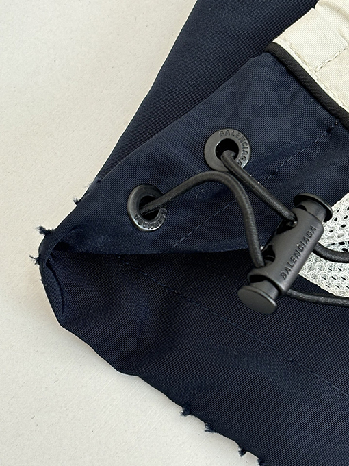 バレンシアガ Balenciag ロゴ刺繍パッチワークジッパージャケット
