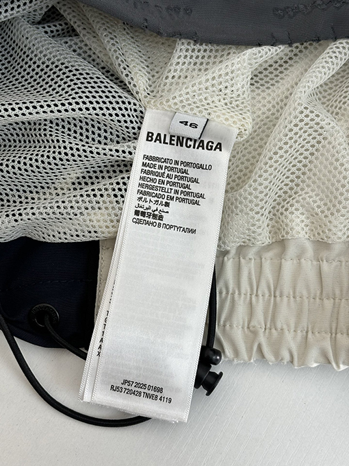 バレンシアガ Balenciag ロゴ刺繍パッチワークジッパージャケット