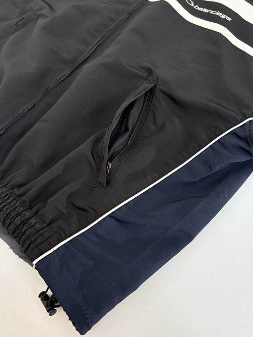 バレンシアガ Balenciag ロゴ刺繍パッチワークジッパージャケット