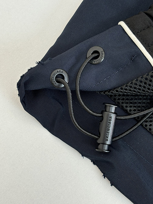 バレンシアガ Balenciag ロゴ刺繍パッチワークジッパージャケット