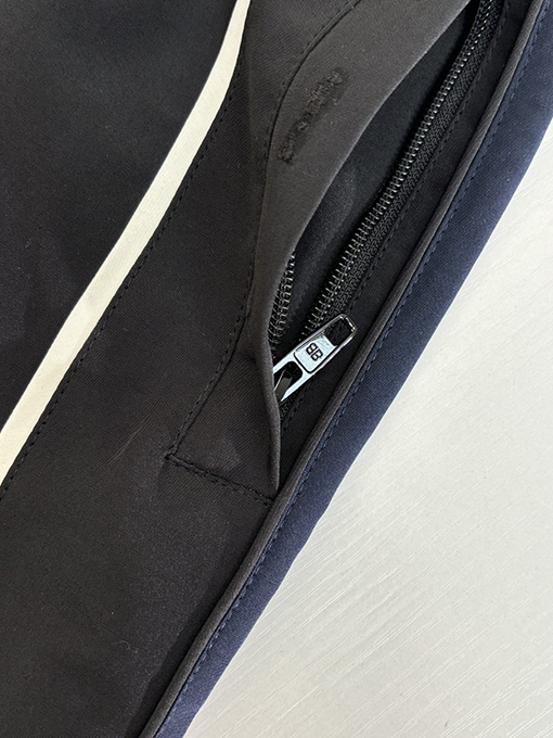 バレンシアガ Balenciag アルファベットロゴ刺繍対照色ステッチナイロンパンツ