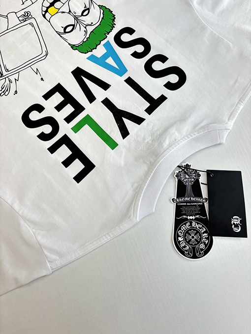 クロムハーツ 新作「STYLE SAVES」グラフィティ悪役アルファベット半袖Tシャツ