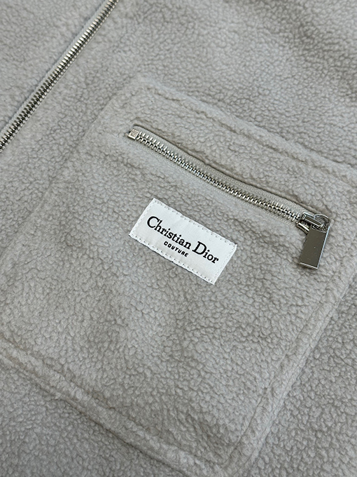 ディオール Dior ベルベットのロゴ入りジャケット