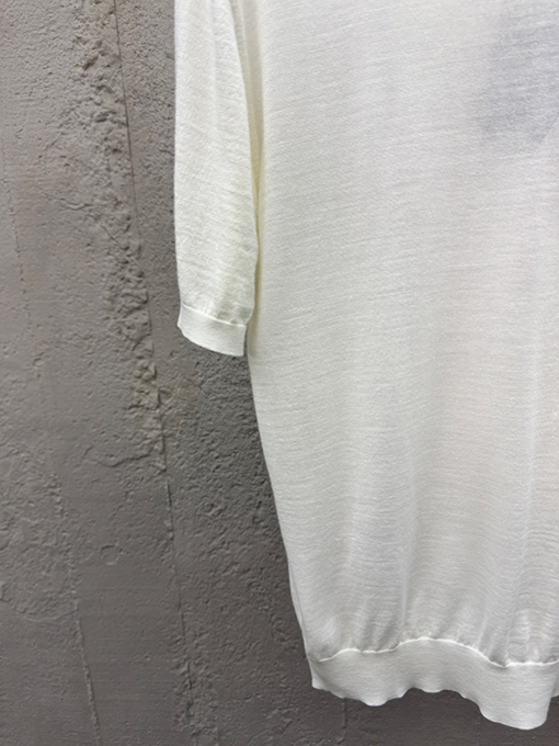 プラダ 刺繍入りウール半袖Tシャツ