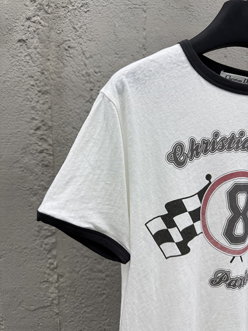 ディオール プリントされたアルファベットTシャツ