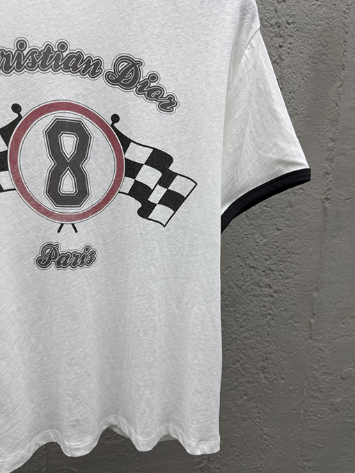 ディオール プリントされたアルファベットTシャツ