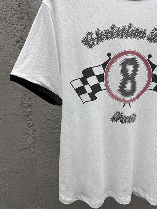 ディオール プリントされたアルファベットTシャツ